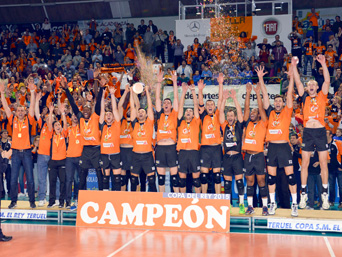 CAI Voleibol Teruel, campeón de la Copa del Rey 2015