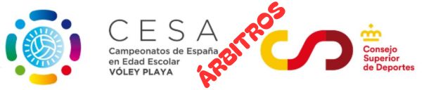 Los árbitros del Campeonato de España de Selecciones de Vóley Playa. Lorca 2024