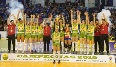 Minis de Arluy VB Logroño suma en Las Palmas su quinto título de Copa de la Reina