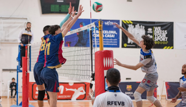 Barça Voleibol supera en tres sets a Mediterráneo Castellón