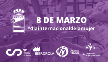 La RFEVB se suma a los actos por el Día Internacional de la Mujer