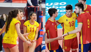 La selección sub20 masculina y la sub19 femenina buscarán entrar en el Europeo en la tercera ronda d