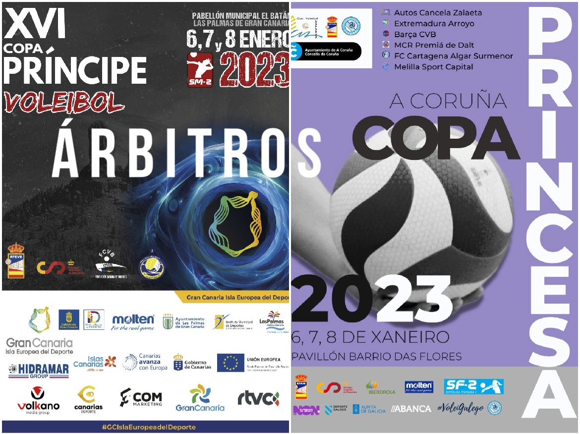 Los árbitros de la Copa del Príncipe y de la Princesa