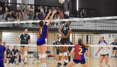 Primera victoria de la temporada de CVB Barça ante Madrid Chamberí