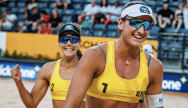 Belén Carro y Ángela Lobato ceden ante las norteamericanas Kolinske y Hughes