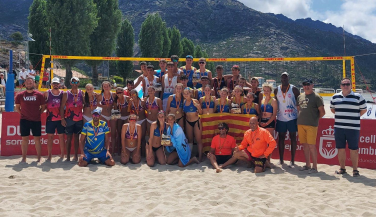Polideportivo Mijas y CD La Manga, oro en el Campeonato de España de Vóley Playa cadete de clubes