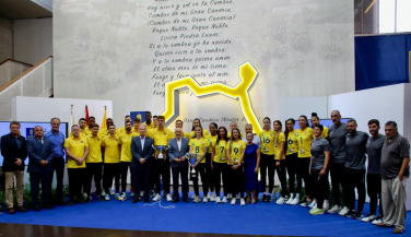 El Cabildo de Gran Canaria recibe a los equipos campeones de la I Copa Ibérica