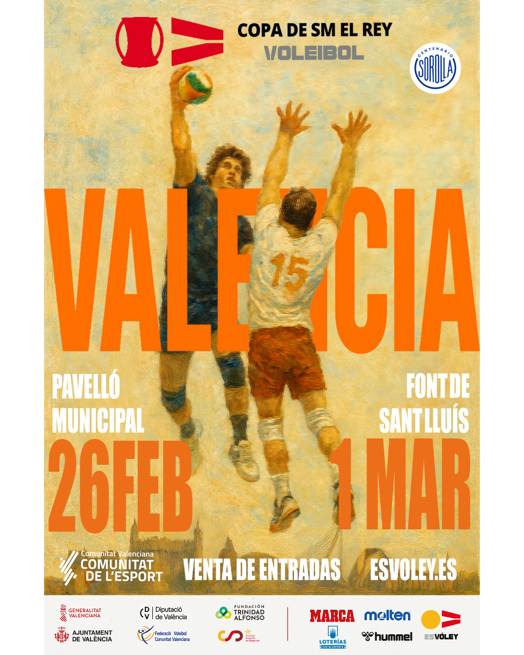 València se prepara para un espectáculo histórico: la 51ª Copa de SM el Rey 