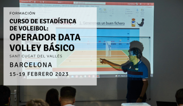 Sant Cugat albergará un nuevo curso de Data Volley Básico durante la Copa de SM La Reina Iberdrola