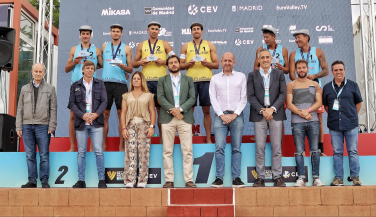 Javier y Alejandro Huerta, campeones de la VW Beach Pro Tour Futures de Madrid 