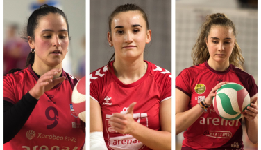 Ainara Burgo, Lidia Figueira y Alejandra Pérez: tres Júniors de Oro para Arenal Emevé