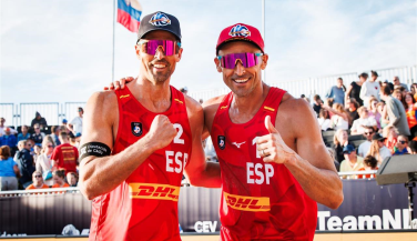 Pablo Herrera y Adrián Gavira, primeros de grupo y directos a octavos de final del #EuroBeachVolley