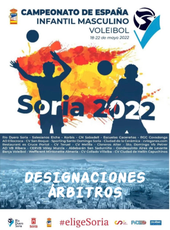 Designaciones Campeonato de España Infantil Masculino y Femenino 2022