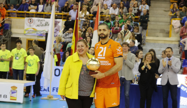 Thomas Ereu (CV Teruel) encabeza el siete ideal de la Copa de SM El Rey 