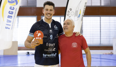 Francisco Duque, central de Cisneros Alter VB, MVP de la Copa Príncipe 2023