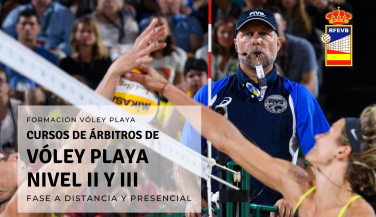Convocados dos nuevos Cursos de Árbitros de Vóley Playa (Nivel II y Nivel III) 