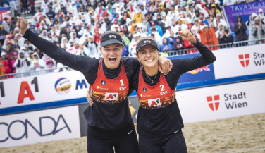 Daniela Álvarez y Tania Moreno, subcampeonas de Europa de Vóley Playa
