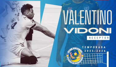 Valentino Vidoni, talento internacional para el debut del Servigroup Benidorm en Superliga Masculina
