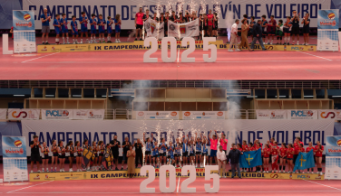 San Ignacio (Asturias) y Sporting Santo Domingo (Soria), campeones de España alevín de voleibol