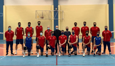 Agustín Martín Santos visita a los RedLynxes en Palencia