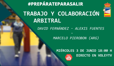 Trabajo y colaboración en el arbitraje, propuesta temática para un nuevo foro este miércoles