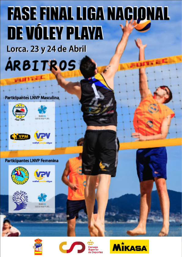 Los árbitros de la Fase Final de la Liga Nacional de Voley Playa