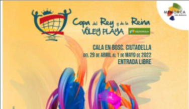 Designaciones Copa del Rey y de la Reina de Voley Playa 2022