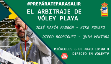 El arbitraje en el vóley playa, tema del nuevo foro de divulgación