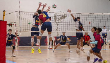 Contundente triunfo de Barça Voleibol ante CVS Tren de Sóller