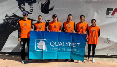 Victoria del Servigroup Poniente Benidorm femenino frente al Voley Playa Madrid
