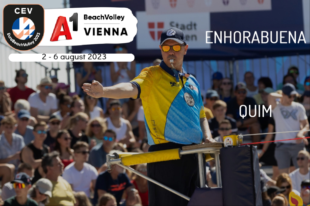 Quim Ventura dirige la Final del Euro Beach Volley en Viena