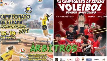 Árbitros del Campeonato de España Junior Masculino y Femenino