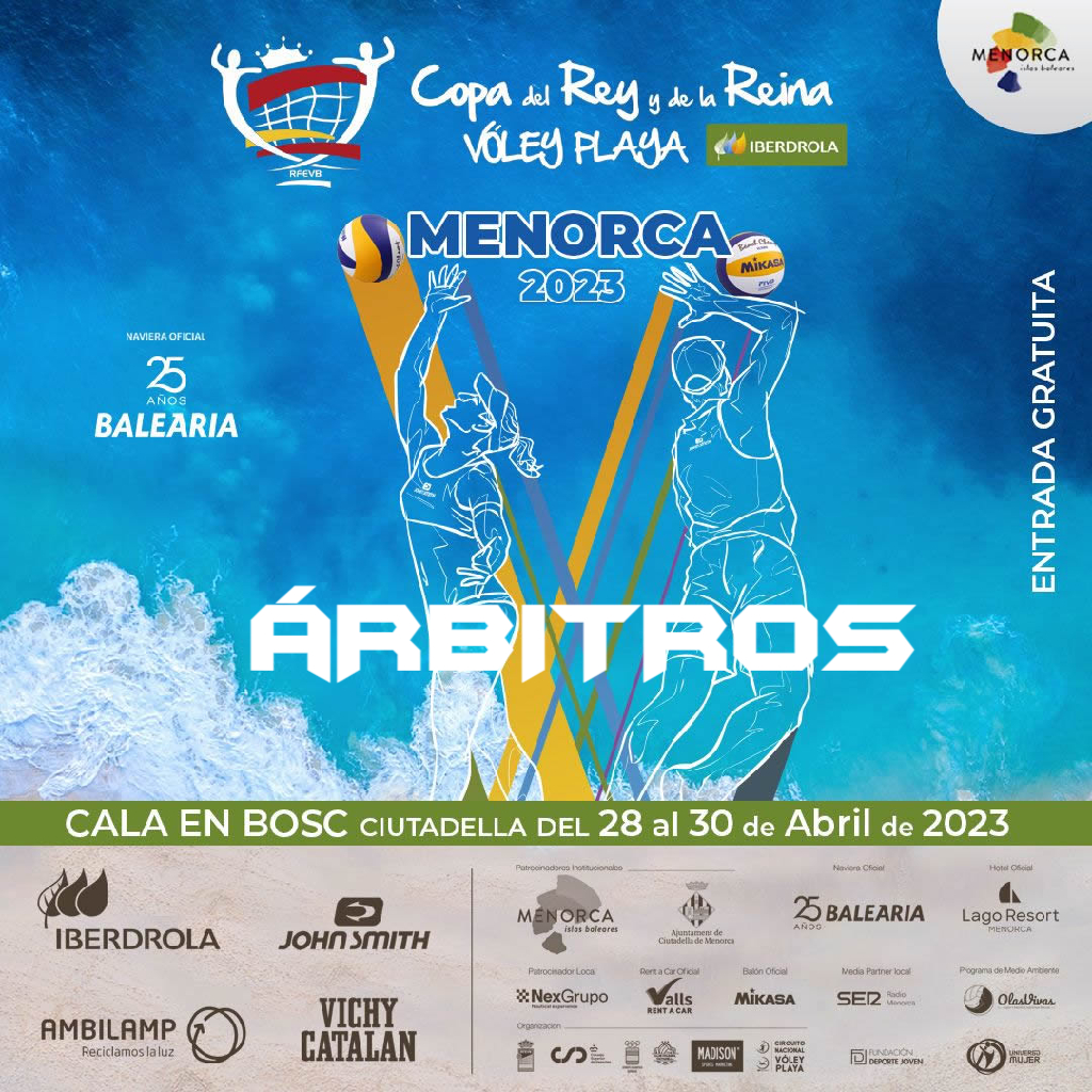 Los Árbitros de la Copa del Rey y la Reina de Vóley Playa 2023