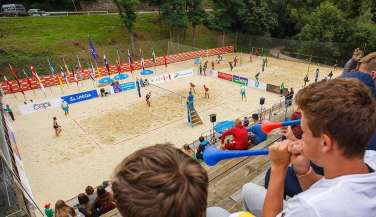 Quinta plaza para los representantes españoles en el Campeonato de Europa sub18 de vóley playa. 