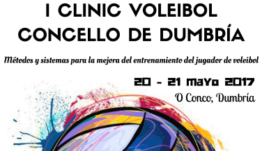 Clinic de Voleibol Dumbría con la participación de Hugo Gotuzzo y José I. Marcos
