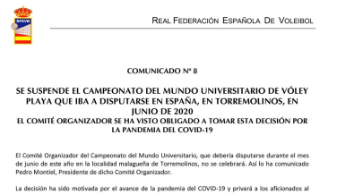 MEDIDAS EXTRAORDINARIAS RFEVB - COVID-19 - COMUNICADO 8