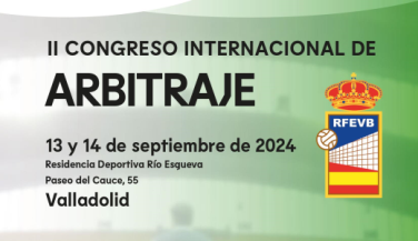 La RFEVB convoca el II Congreso Internacional de Arbitraje