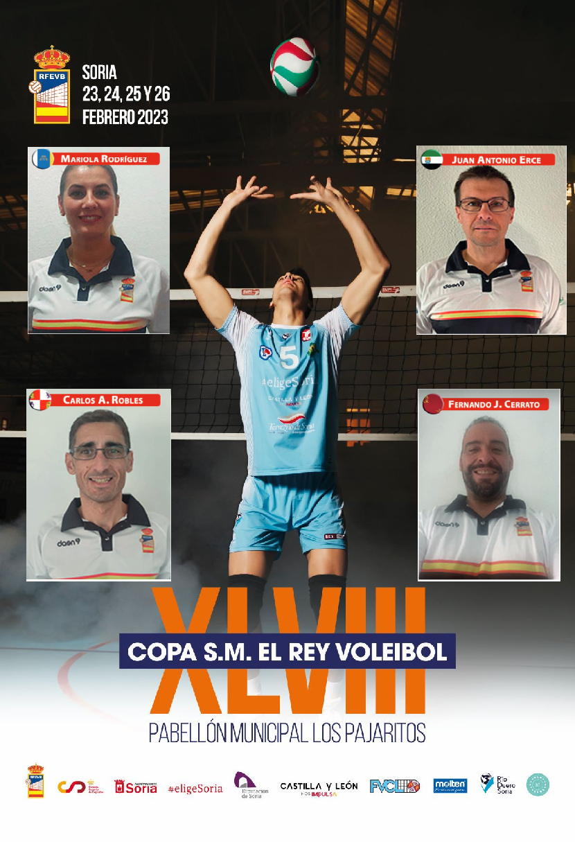 Los árbitros de la Copa de SM el Rey 2023