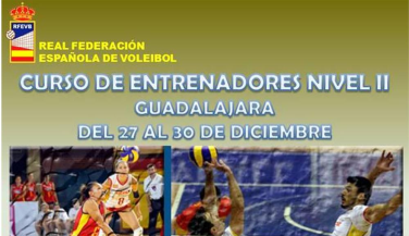 La RFEVB convoca en Guadalajara el Curso de Entrenadores de Nivel 2