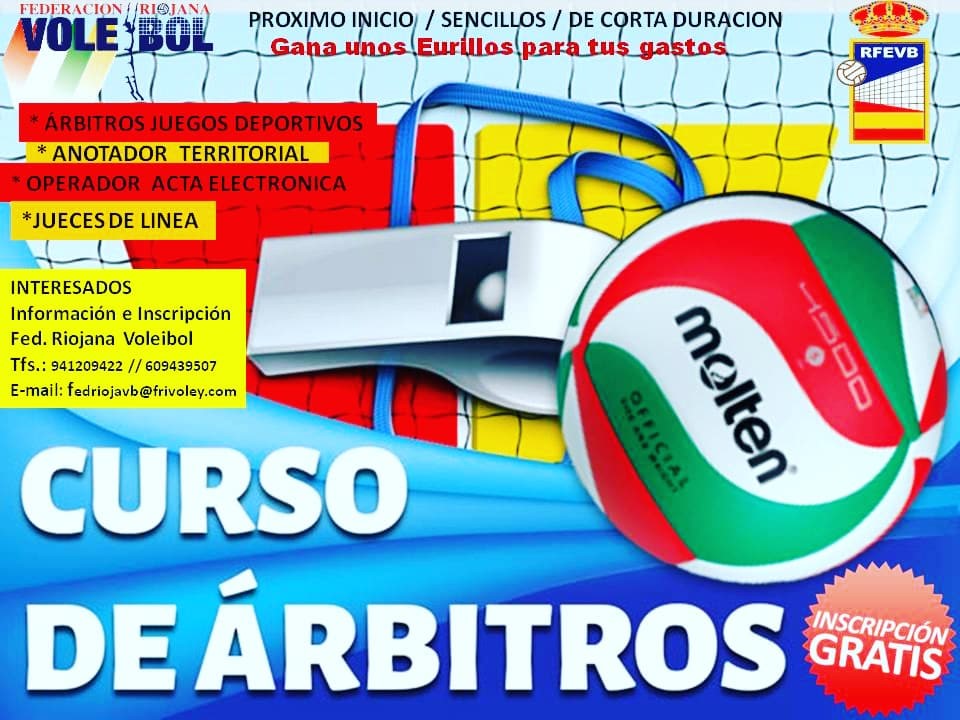 La Federación Riojana organiza un curso de árbitros
