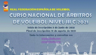Curso Nacional de Árbitros de Voleibol Nivel III de la RFEVB