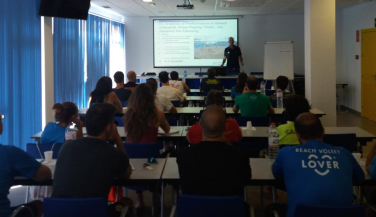 Inaugurado el Curso de Entrenador Especialista en Voley Playa. 