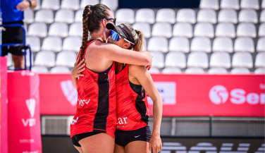 Una retirada forzada: Daniela Álvarez y Tania Moreno caen por lesión en Gstaad