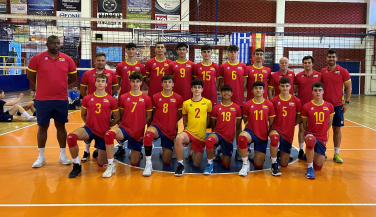 La selección masculina sub17 inicia con victoria su bilateral ante Grecia