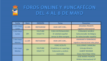Prepárate para salir con los foros de la RFEVB