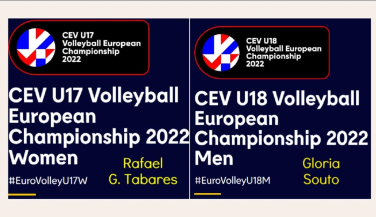 Gloria Souto y Rafael González Tabares en el Eurovolley de categorías inferiores