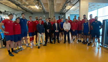 El Alcalde de Guadalajara visita a los RedLynxes