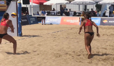 Pleno de triunfos en el estreno del vóley playa en los Juegos del Mediterráneo