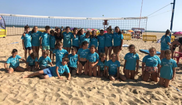 190 niños participan en el Madison Beach Volley Tour Kids de Isla Canela