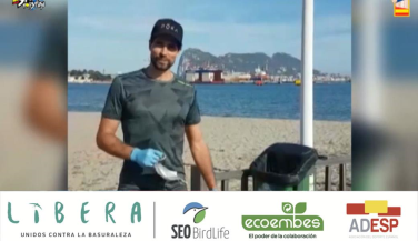 Adrián Gavira se une a la campaña #NoAbandonesTusGuantesYMascarillas